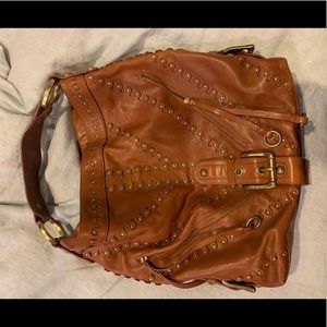 Isabella Fiore Brown Leather Tote/Shoulder Bag